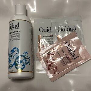 Ouidad Full size Clarifying Shampoo + 3 Packets of Conditioner Styling Cream